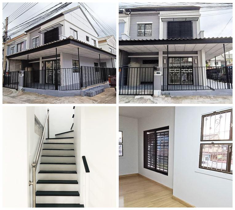 ขายทาวน์เฮ้าส์ 2 ชั้น โครงการบ้านพฤกษา 40 คลอง 3 หลังมุม 3 ห้องนอน 2 ห้องน้ำ 